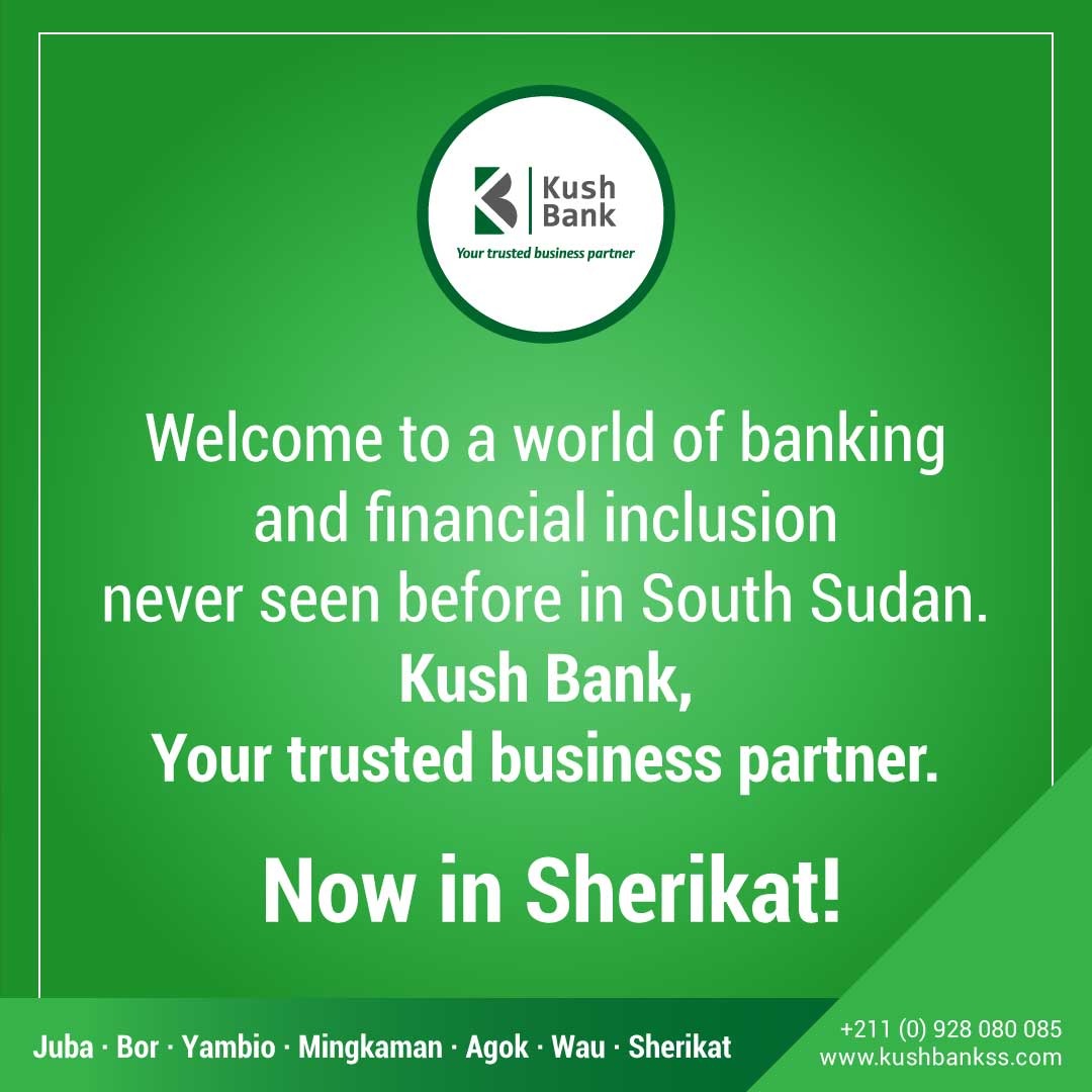 KushBankSS's tweet photo. We officially launch our youngest baby on Wednesday, 8th February, 2023. The new Kush Bank branch in Sherikat. https://t.co/vaLd8MkHa2