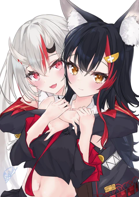 #みおーん絵  #百鬼絵巻  #ホロライブ 