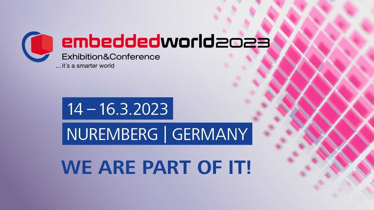 stackforce's tweet image. 📢 Get ready! The #exhibition season starts again. Meet our CEO David Rahusen at @embedded_world. We are looking forward to welcome you - get in touch with us to arrange your personal meeting! 

 📍 Nuremberg, Germany
📅 14 - 16 March 2023

 #ew2023 #tradefair #embedded23 #messe