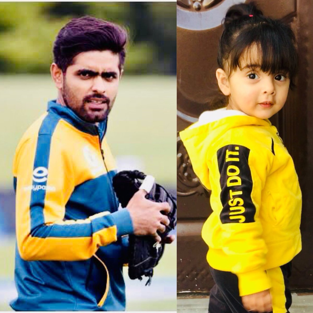 Lover56Cricket's tweet photo. #YellowStorm #BabarAzam𓃵 #kingandprincess #king @babarazam258 @ImamUlHaq12 @76Shadabkhan https://t.co/EFJiYYzS4s