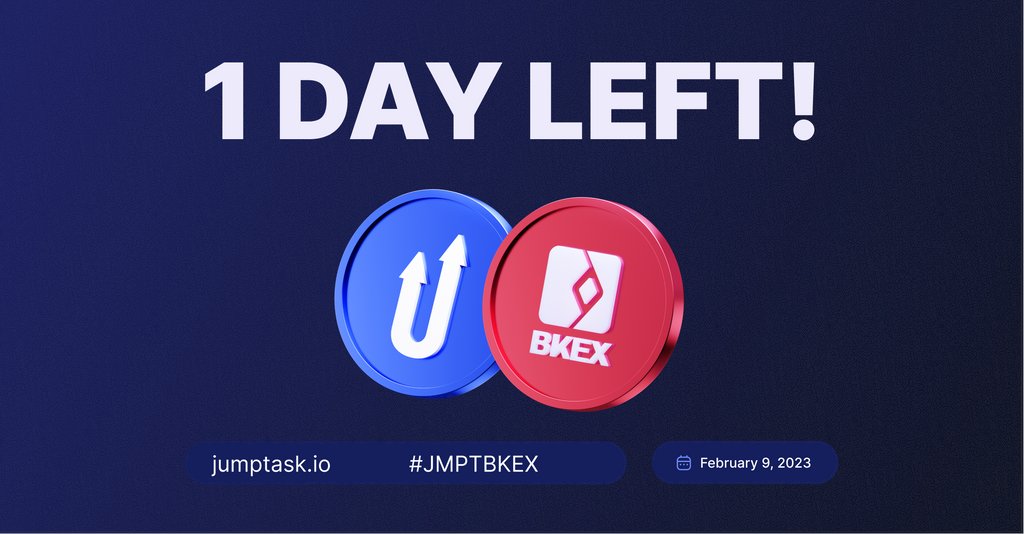 JumpTask_app's tweet photo. ✨ONLY 1 DAY LEFT!✨

$JMPT #Listing on @BKEXGlobal is TOMORROW! 🥳

Get your party boots ready and read more about this fantastic launch here ➡️ https://t.co/pYcQMXUCuF

So… how many tokens are you planning to buy? 😉 https://t.co/wvtxtxnS9k
