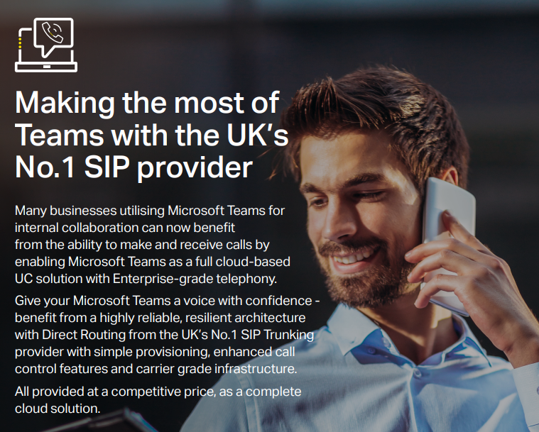 ConnexusUK's tweet photo. Making the most of Teams with the UK’s No.1 SIP provider...

https://t.co/7xgJGShkBV https://t.co/1vOYQzEwrb
