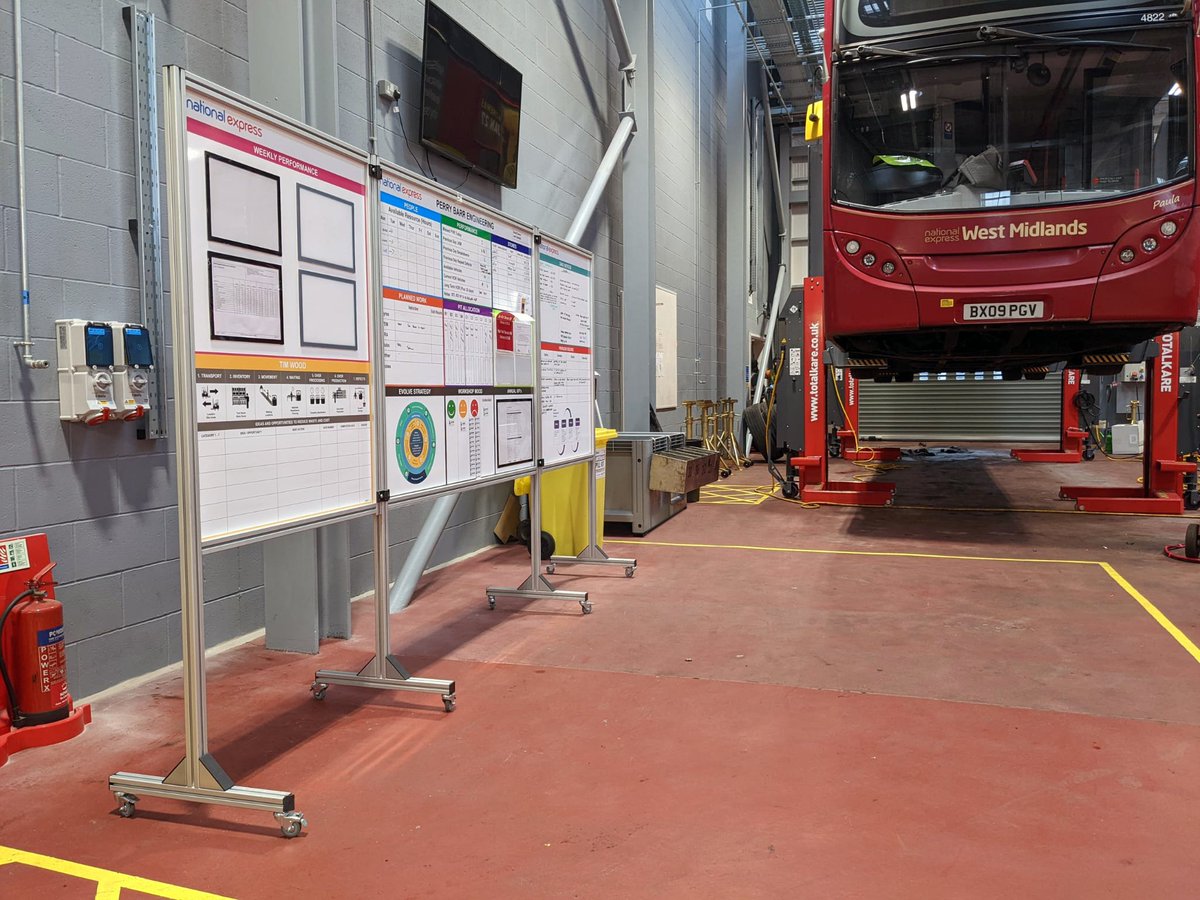 PEAKVM's tweet photo. Great to see this depot daily Visual Management Centre in action for National Express LTD. Conceptualised, designed, manufactured and delivered by Visual Management Technology (VMT)
#operationalexcellence #operationsmanagement #transportationindustry #visualmanagement https://t.co/DfzBSNnf9m