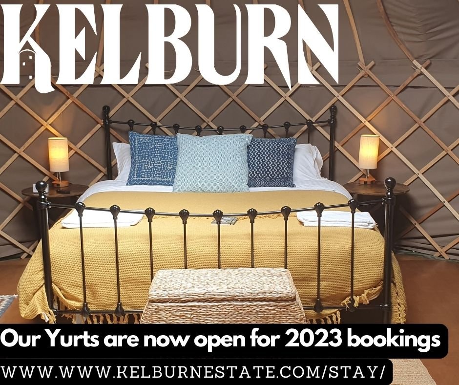 Stop Press! Our beautiful Yurts are now open for booking! To discover more, visit:  www.kelburnestate.com/stay/