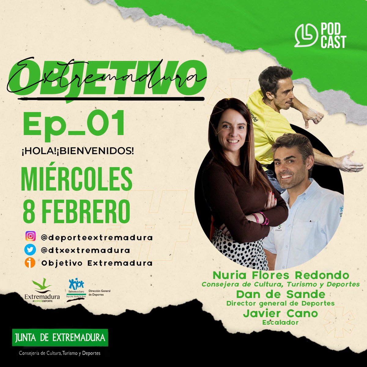 jovendeportEXT's tweet photo. 🎙️ @DXTextremadura lanza el podcast “Objetivo Extremadura” 

📆 Cada miércoles 

📢Se difundirán por Ivoox, en la página web y RRSS

Aquí puedes escuchar el primer episodio con @NuriaFloresRed , @dandesande y @JaviCanoBl 

🔗https://t.co/U9ecBf8PFF

¡Suscríbete! https://t.co/iIgvAoAl5z