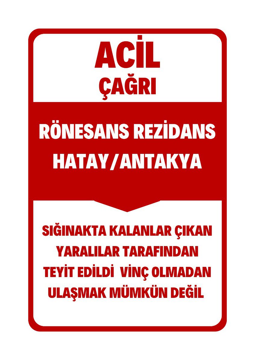 sistemyardim's tweet photo. #hatay ve Ekinci mahallesi  / ANTAKYA Yakın vinç ve operator ihtiyacı bulunmaktadır.   ACIL ILETISIME GECIN LUTFEN #AFAD, #AHBAP 
@haluklevent #YARDIM 
 #deprem #babalatv 
@ahbap
@AKUT_Dernegi  #Enkazdan https://t.co/xJqbIb1ABW