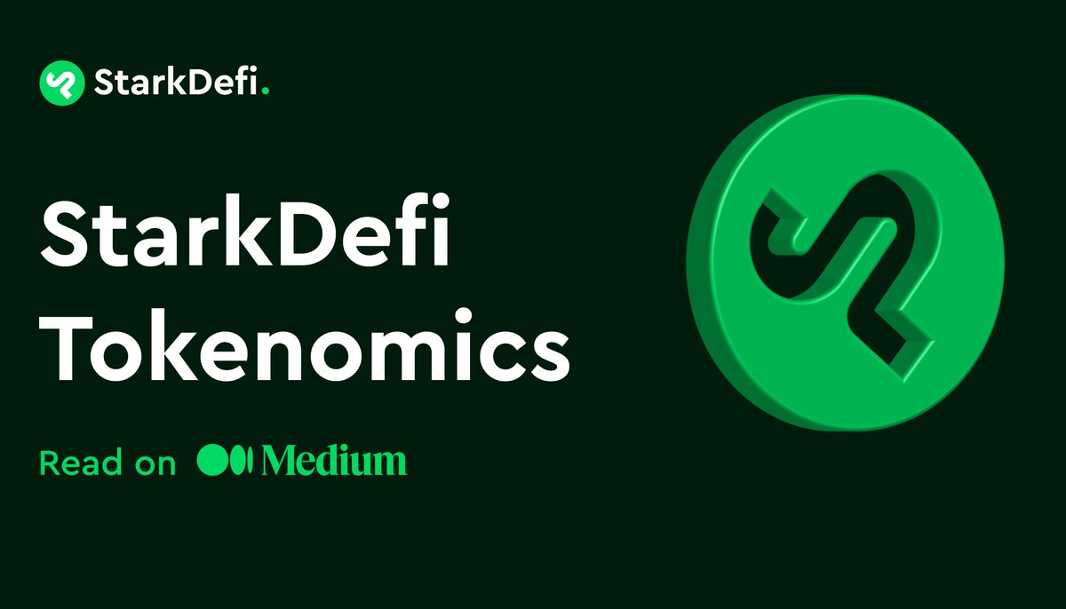 StarkDefi's tweet photo. Just Released 🚨 - Our 2nd article on Medium 
'Introduction to Tokenomics'  

Keen to explore more about StarkDeFi? 

Head on over where all will be revealed 

#StarkNet #ETH #Tokenomics #DeFi 

https://t.co/fDYHxPRTCe https://t.co/OD0gl1O9On