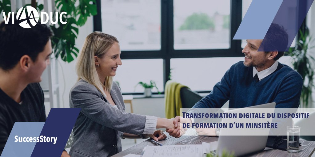 ViaAduc's tweet photo. @ViaAduc a accompagné les ministères sociaux sur leur nouveau dispositif de formation. Ils ont souhaité témoigner sur notre intervention autour du projet qui a contribué en sa réussite. Découvrez la vidéo retour sur expérience de notre client : https://t.co/G9rSUQNCZx https://t.co/DDCamc5YJj