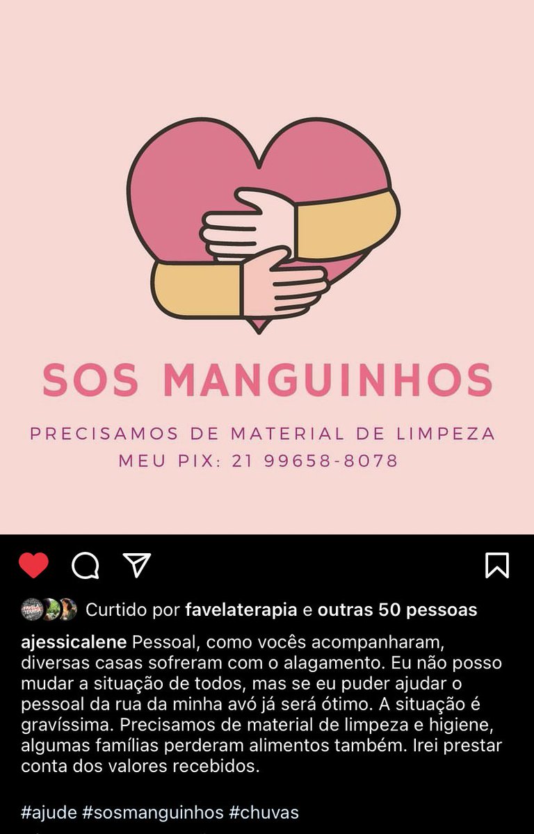 PretaFani's tweet photo. @ajessicalene também está recebendo doações em pix pra comprar produtos de limpeza e higiene e ajudar seus vizinhos na favela do Manguinhos. https://t.co/4a33a7UfvS