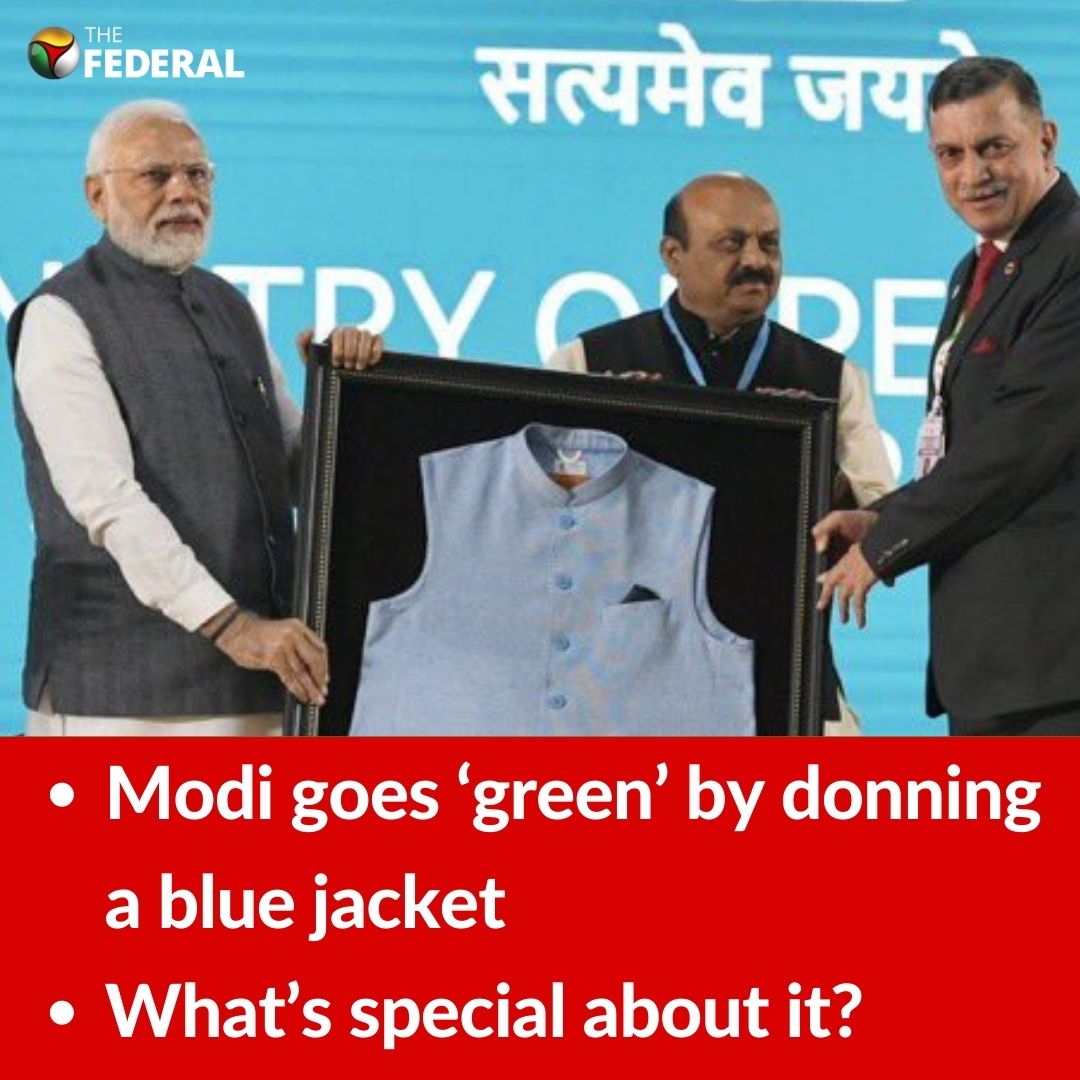TheFederal_News's tweet image. ▪️Modi goes ‘green’ by donning a blue jacket; what’s special about it?

#ModiJacket #PrimeMinister #RecycledPlastic #Modi #Parliament #Budget2023 #news

Read: thefederal.com/news/modi-goes…