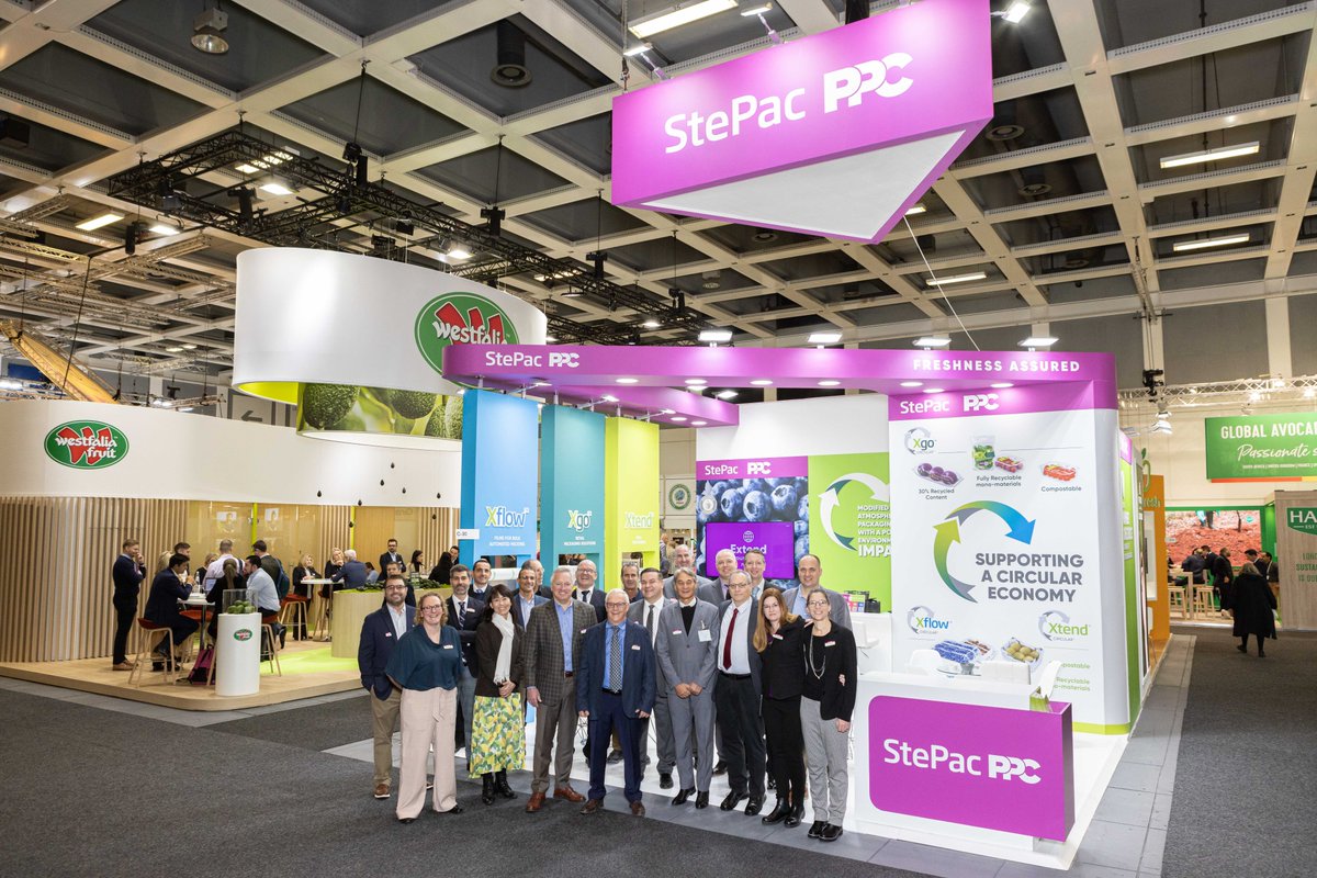 StePac_Xtend's tweet photo. Stronger Together - StePac PPC @ Fruit Logistica 2023
We are proud to be part of the PPC family and exhibit together at Fruit Logistica 2023.
Come visit our booth and meet our team.
Hall 5.2, Stand C-30
#fruitlogistica2023
#StePac #flexiblepackaging #aquisitions #oneppc https://t.co/xdXR5X7Lj1