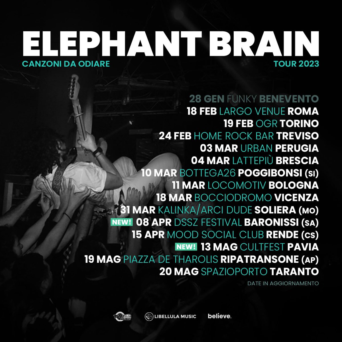 Nuove date in pieno clima #Sanremo2023