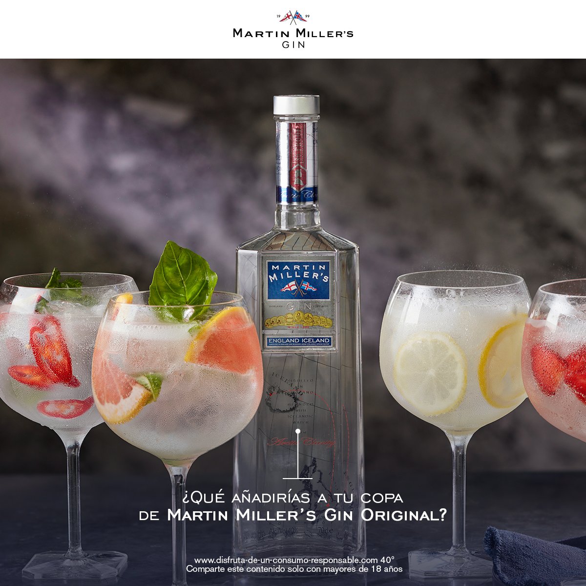 Nuestra Martin Miller’s Original Gin es mucho más que una ginebra, es una invitación a ser original, innovador y disfrutar de un sabor premium.

¿Te atreves?🤩

#MartinMillersGin 
#GinTonic