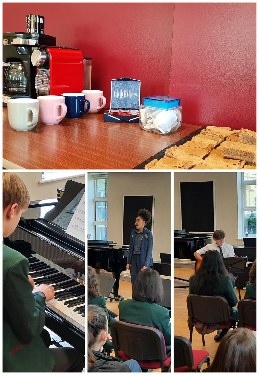 A lovely breaktime #CoffeeConcert music from a rumba via a showtune to some folk-rock. Always a delightful midpoint of the day. Thanks to the #CateringMagic