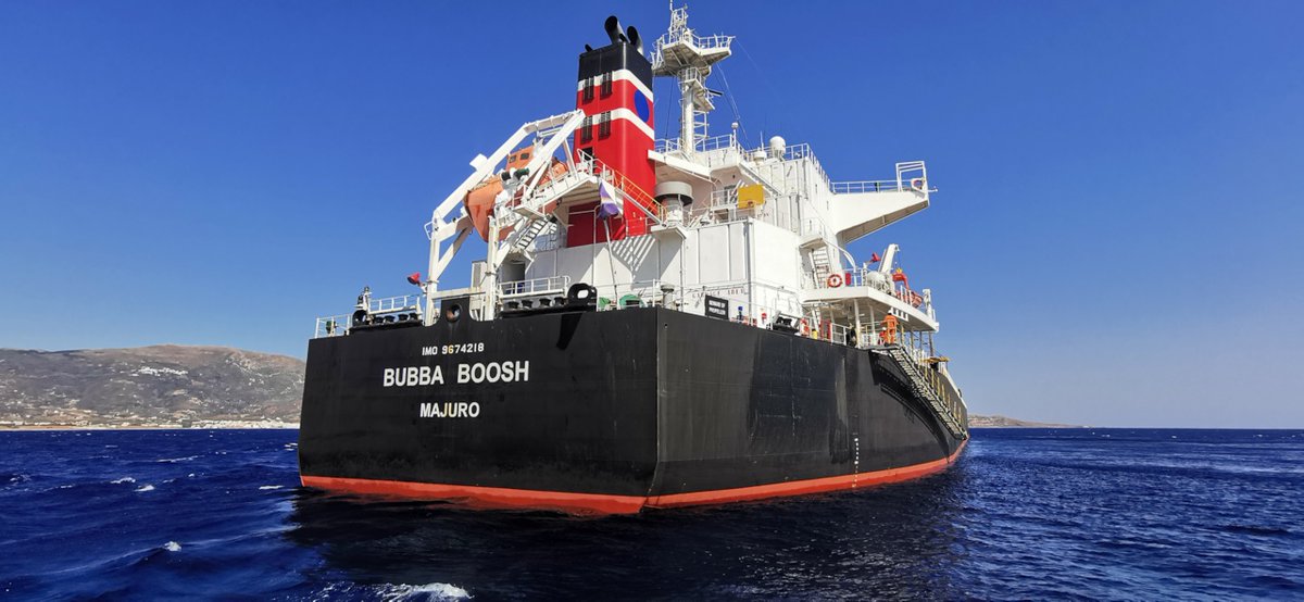 tonnagewatch's tweet photo. Bubba Boosh (IMO 9674218) Bulk Carrier is currently sitting pretty in the US Gulf following a pleasant transatlantic voyage from the port of Alcanar, Spain.
#bubbaboosh #tonnagewatch #shipping #bigshippies #drybulk #usgulf https://t.co/rYpFd09P4E