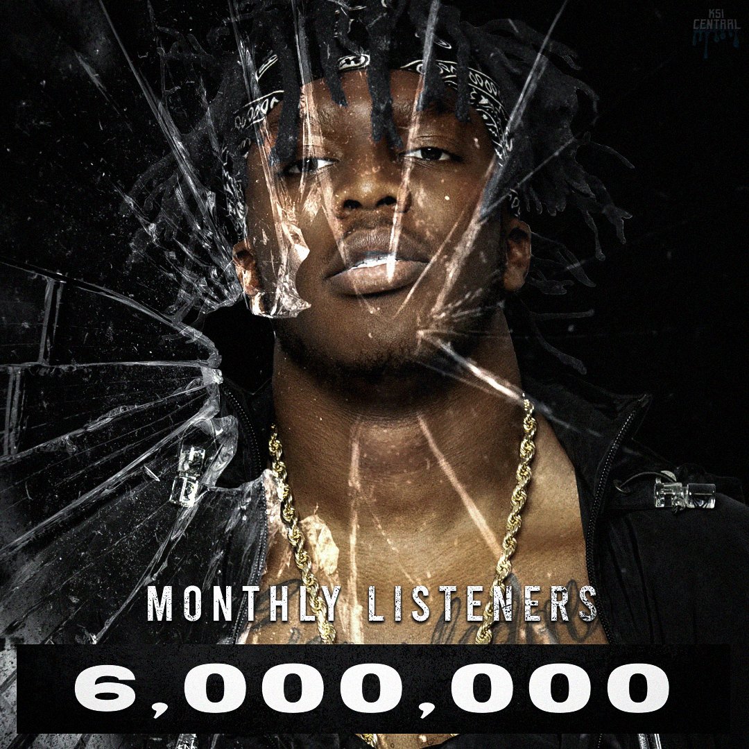 ksi_central_'s tweet photo. KSI has surpassed 6,000,000 monthly listeners on Spotify 📈
-
#KSI #KSIInRealLife @KSI https://t.co/ENryioXbru