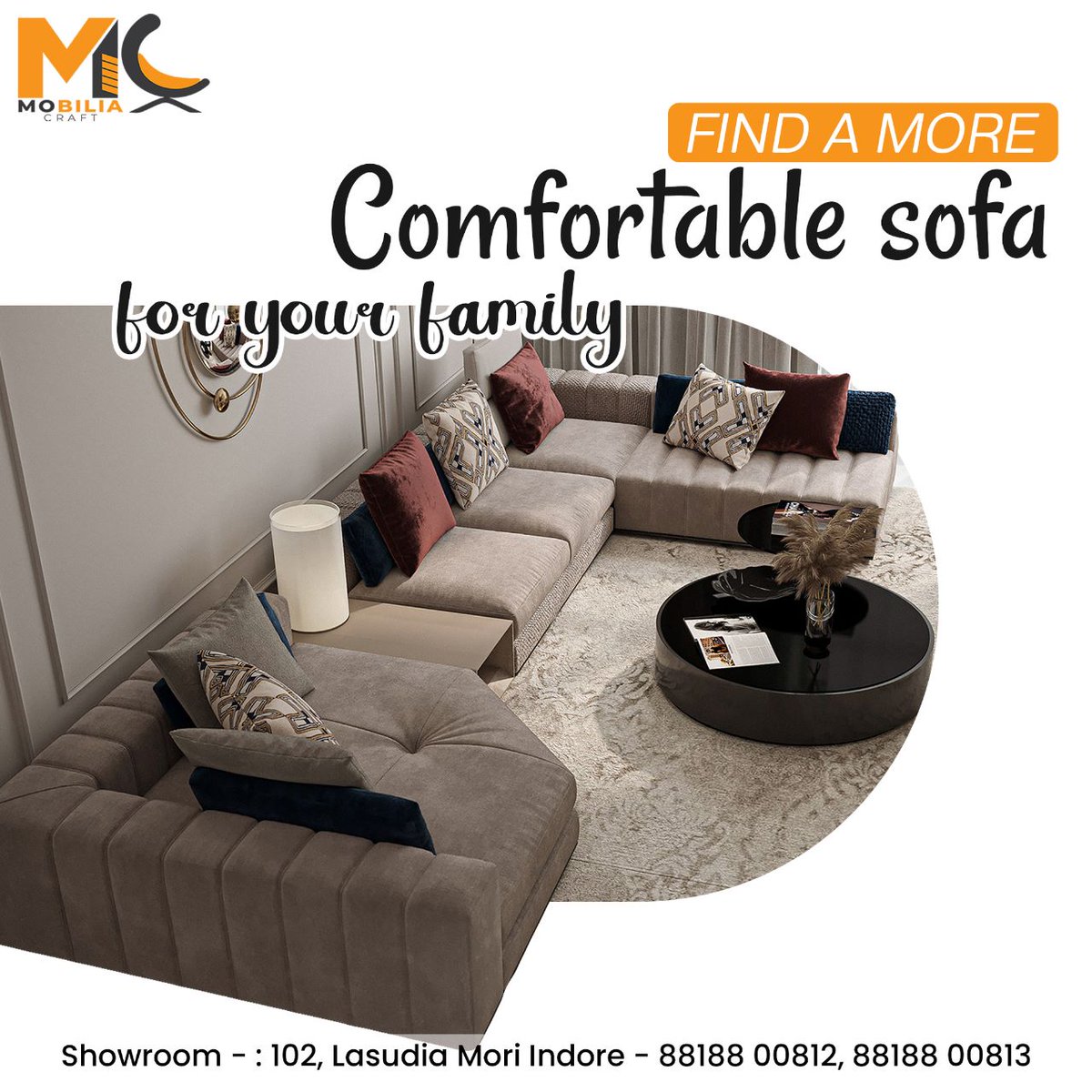 mobiliacraft1's tweet image. Find A More Comfortable Sofa For Your Family
.
#SofaGoals #ComfortableLiving #SofaLove #SofaStyle #SofaDecor  #LivingRoomDesign #ComfyCorner #InteriorStyling #CouchGoals #SofaDesign #HomeComforts #SofaDays #SnugLife #ChillTime #mobiliacraft #furniturestore #indore