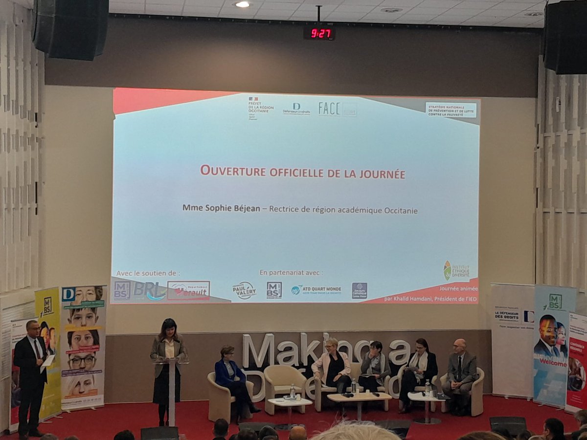 Journée de #lutte contre les #discriminations et la pauvreté organisée par <a href="/Occitanie/">Région Occitanie</a> et <a href="/FACEHerault/">FACE Hérault</a> à 
@Montpellier_BS

Retrouvez prochainement les itw de Martine Marragou <a href="/emmaus_mtp/">Emmaüs Montpellier</a>, <a href="/CarolineCazi/">Caroline CAZI</a>, <a href="/PelissonPro/">Eric Pélisson Pro</a>, <a href="/cite1134/">Michele Tisseyre</a>, Fanta Nodier, <a href="/sophiebejean/">Béjean Sophie</a>, rectrice <a href="/acmontpellier/">Académie Montpellier</a>