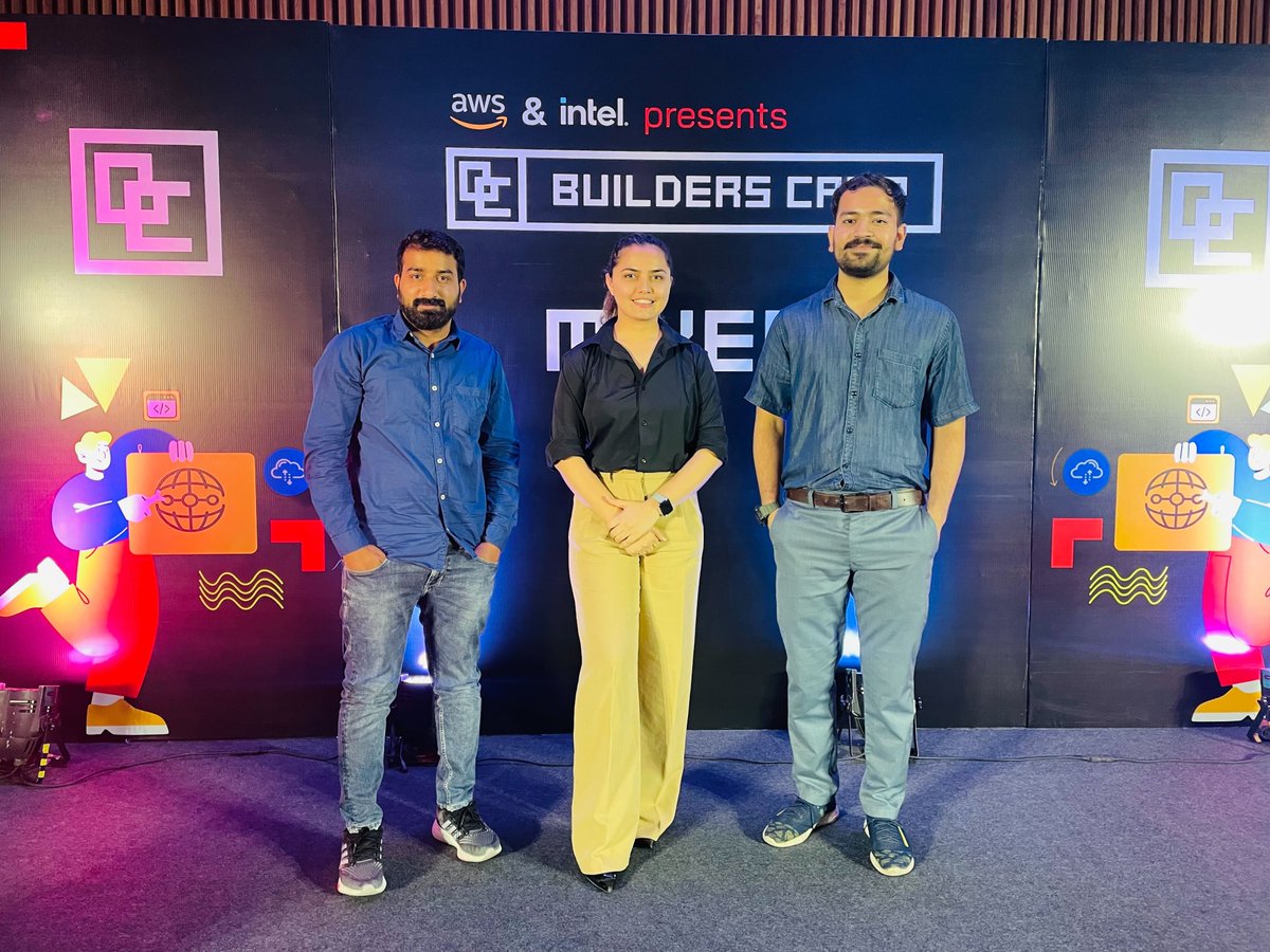 staqutech's tweet image. Team Staqu at the @BuildersCamp , organised by @awscloud and @intel
#hiring #developers #hiringdevelopers #event #hiringnow #jarvis #staqu #AI #builderscamp #videoanalytics #artificialintelligence #amazon #intel