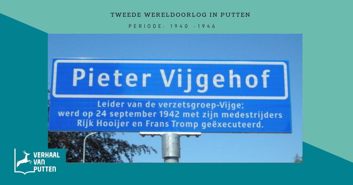CANON VAN PUTTEN | Na de Duitse inval in WO2, zamelde de verzetsgroep van Pieter Vijge al vroeg in 1941 geld in voor onderduikers en pleegde overvallen op treinen die met Nederlandse goederen naar Duitsland reden. Lees meer over het verzet in #Putten: bit.ly/3HCO16c