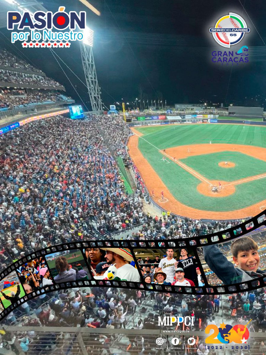 #8Feb Con profundo orgullo patrio te invitamos a disfrutar de la Serie del Caribe Gran Caracas 2023, vive la pasión del Béisbol Profesional.

🇻🇪 ¡Que viva nuestro tricolor nacional! ⚾
#VenezuelaMonumental
.@PrensaFANB