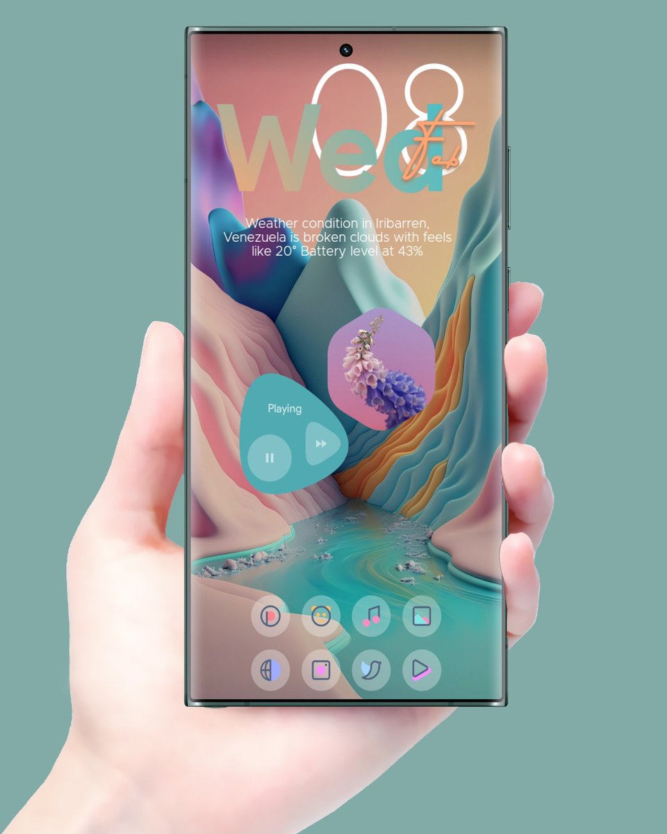 DjGus_Bqto's tweet photo. #NewDay
#NewSetup
#PastelSetup

#PastelKwgt
@wigebox

#WallStone
@RajjAryaa

#Icons
#Pastel_Line
@ArrowWalls

#Templates
@nalakang

@SmartLauncher
#AndroidSetup
#KustomSetup https://t.co/a5rTeAiotb