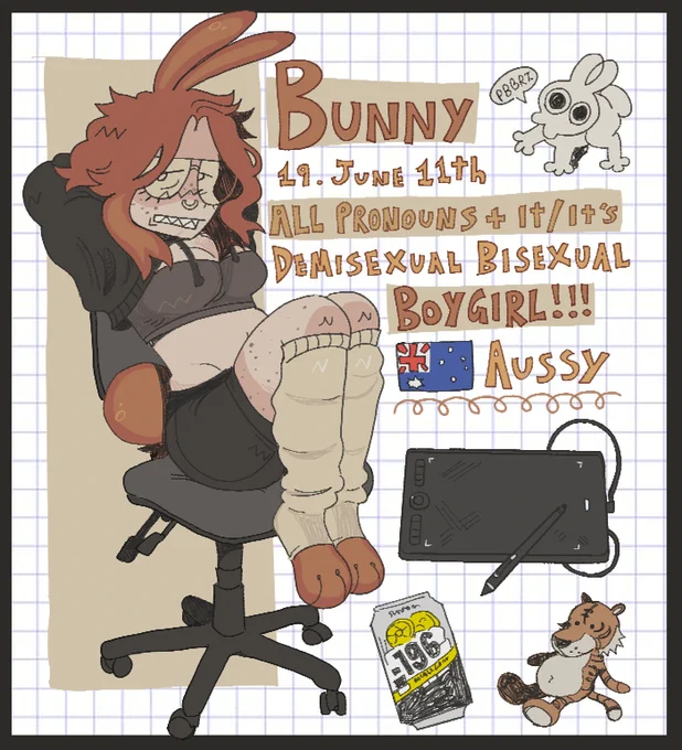 💥🐇💥
☆  ☆  ☆  ☆ 
☆ About Me
https://t.co/zyXGHEiYqN
☆ Tips / Donate
https://t.co/0DKkiy8K9g
☆ Twitch
https://t.co/kDWaut4kBQ
☆ Youtube
https://t.co/jIeN8KsvAv
☆ Personal/Alt: 
@BunnyButAutism
☆TH:
https://t.co/EDbgvDttuw
☆  ☆  ☆  ☆ 
I draw OC's and Fanart!🐇 