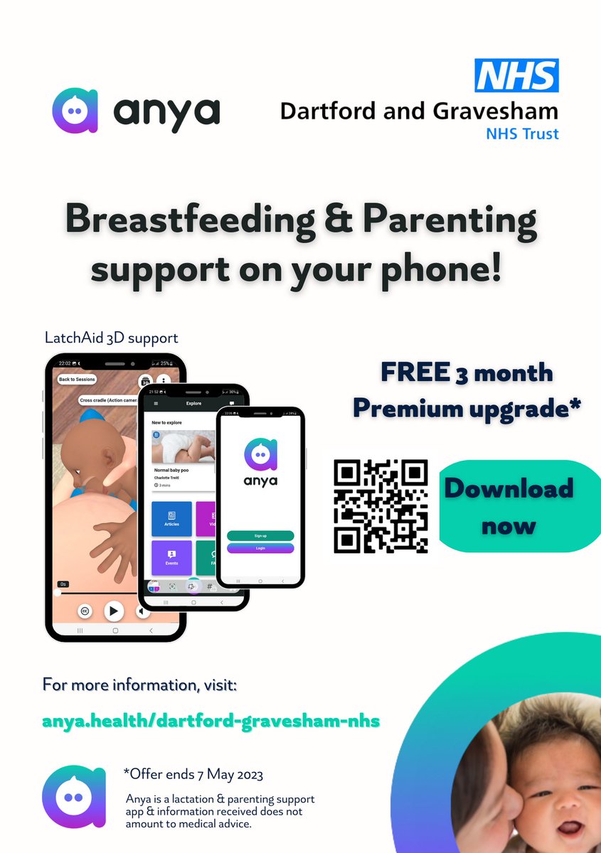 🚀 LAUNCH DAY for our new partner Dartford & Gravesham NHS Trust @DarentValleyHsp and QM Sidcup! We're offering pregnant & new parents at free 3-m Premium access to our amazing app. Check it out bit.ly/3x6cyvH @CouncilBorough @graveshambc
