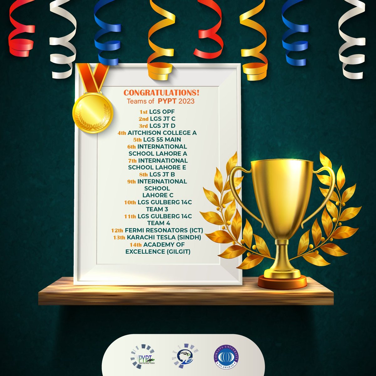 PYphysicistT's tweet photo. A warm-hearted congratulations to all teams who have qualified for our national event. 🏆

You all are welcomed into a new ground of national events. It's time for you to prove to be an excellent fighter by using all your skills 🙌.
Good luck! https://t.co/sZalIhGCjt