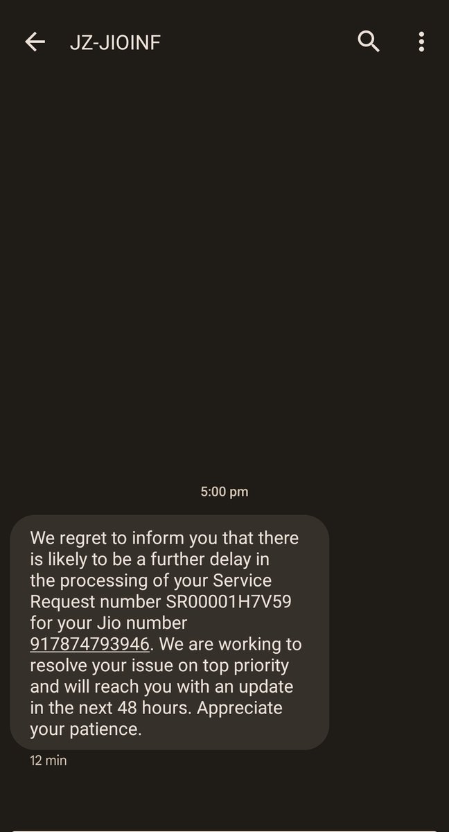 Such a fraud and cheapest service brand of the world. JIO SIM CARD 
<a href="/AshwiniVaishnaw/">Ashwini Vaishnaw</a> <a href="/JioCare/">JioCare</a> <a href="/reliancejio/">Reliance Jio</a> <a href="/_MukeshAmbani/">Mukesh Ambani</a> <a href="/Nitaambani56/">Nita Ambani↗️</a> <a href="/AmbaniKaVansaj/">Anant Ambani ↗️</a> 
My service request not resolved from last 10 days. 
Shame on Mukesh Ambani and team.