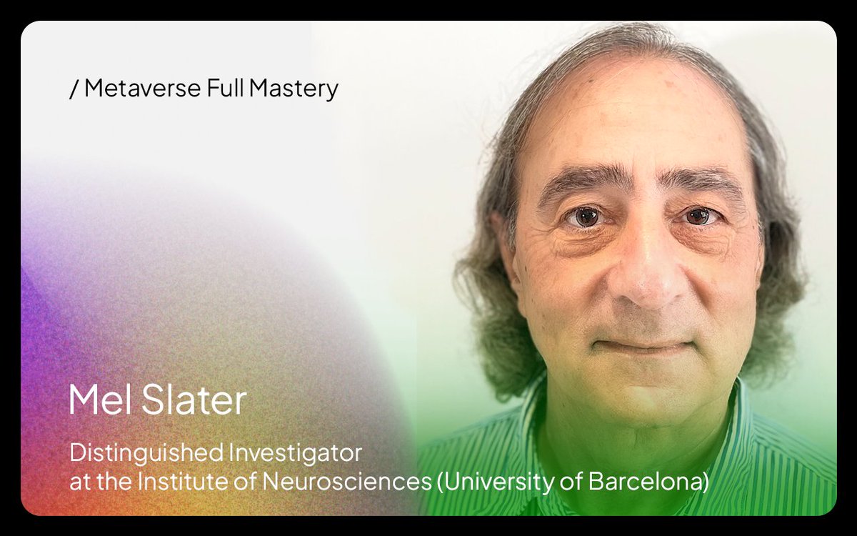 _UtopiaAcademy's tweet photo. 😎 ¡Que no paren las metanoticias!

Hoy te hablamos del próximo profesor que tendremos en el Metaverse Full Mastery junto a @unicomplutense y @etalentlearning, un referente mundial como es @MelSlater ¡Te contamos todo sobre él en este hilo 👇 https://t.co/5AoHL5qQTw
