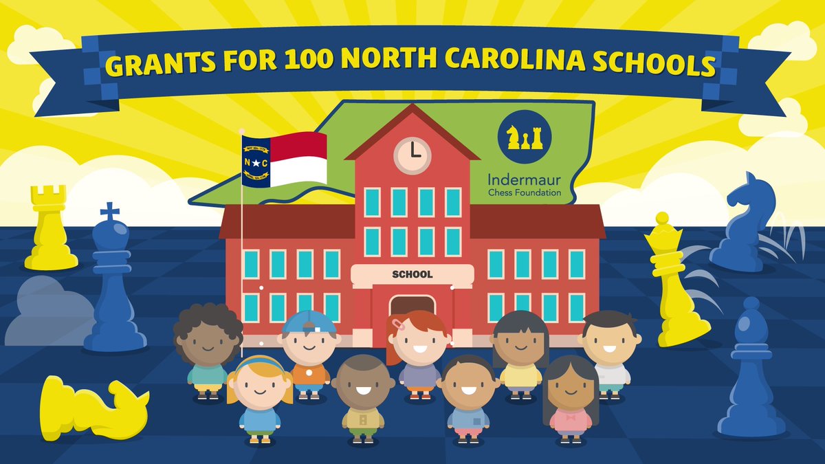 We are excited to partner with <a href="/ChessKidcom/">ChessKid.com 👑</a> to give 100 schools in NC free ChessKid Gold accounts for all their students!

Please tell your friends about these grants which will help 10,000+ children learn how to play #chess indermaurchessfoundation.org/2023/02/08/gra…
<a href="/EducationNC/">EducationNC</a> <a href="/ncpublicschools/">NC Public Schools</a>