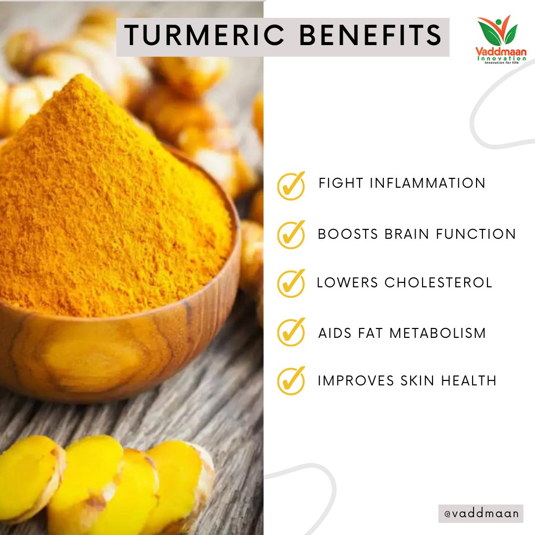 vaddmaan's tweet photo. BENEFITS OF TURMERIC
...
https://t.co/WjkTBEZnyg
...
#turmeric #skincare #organic #turmericbenefits #healthylifestyle #healthyfood #health #healthy #ayurveda #plantbased #natural #wellness #antiinflammatory #food #turmericlatte #naturalskincare #honey #healthyliving #vaddmaan https://t.co/z4sAPg54yr