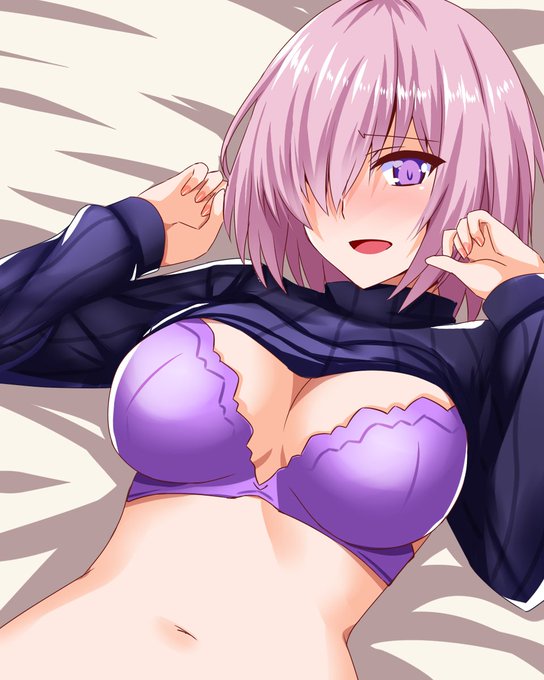 縦セタシリーズ、最初に戻って
マシュのマシュマロをあらわにしちゃうわけです。
^^
我慢できませんでしたーっ! 