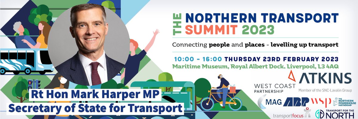 🚨ANNOUNCEMENT: The Secretary of State for Transport is speaking at the Northern Transport Summit!

You won't want to miss this - get your ticket: eventbrite.co.uk/e/306631261357