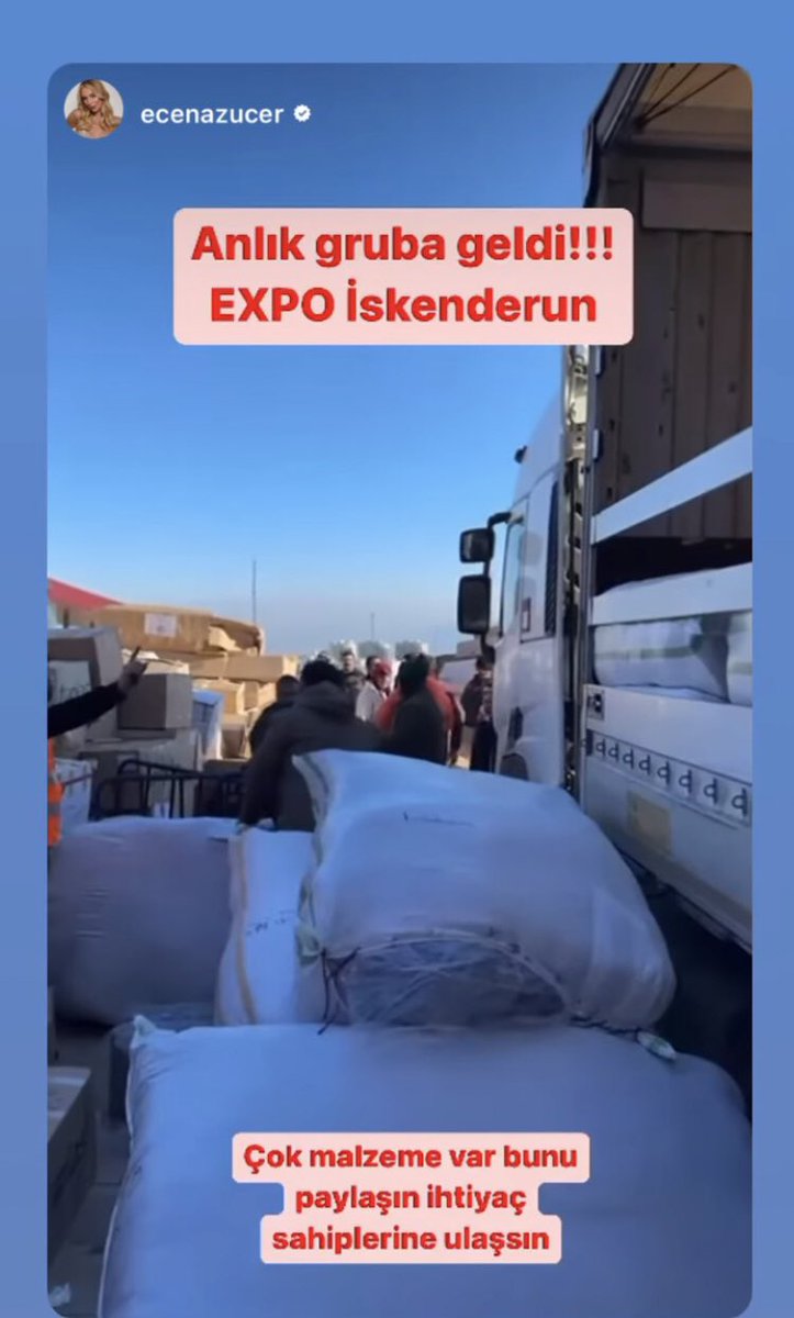 uberkuloz's tweet photo. İskenderun’a yardım ulaşmış. https://t.co/tupoBqgIhJ