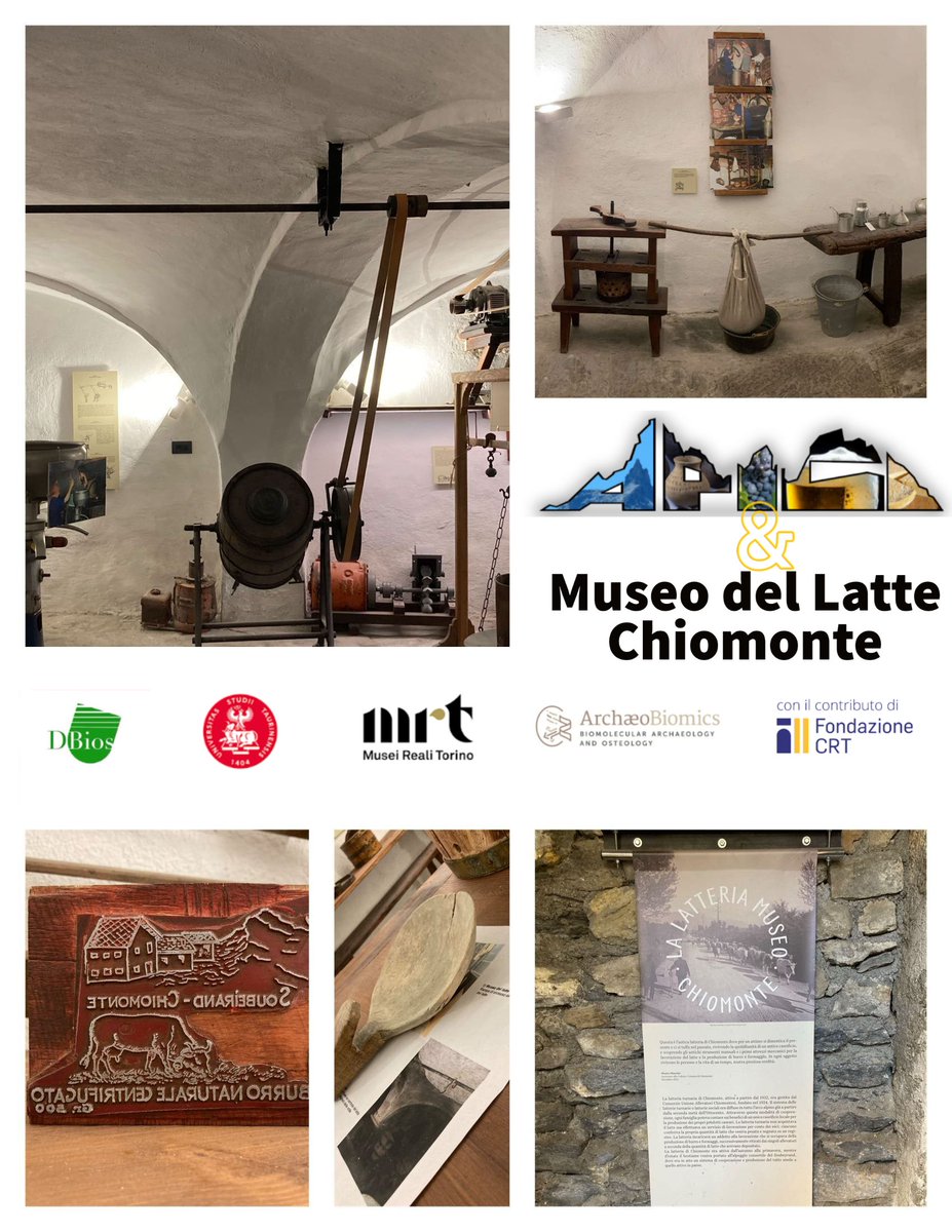 PalaeoTo1's tweet photo. #progettoAPICI #fondazionecrt #museirealitorino #unito #dbios #archeology #archaeology #archaeologylab #palaeoproteomics #fermentation @MuseiRealiTo @PalaeoTo1
We are working with local institutions and the ethnographic museum of Chiomonte to look for the use of dairy products https://t.co/ECC6VdWCjD