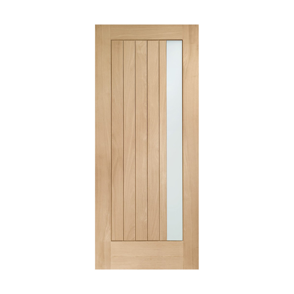 Keep out the cold with stunning minimalist design, external oak quality, and double glazed obscure glass. 
#oakdoors #keepwarminstyle #newdoors #timberdoors