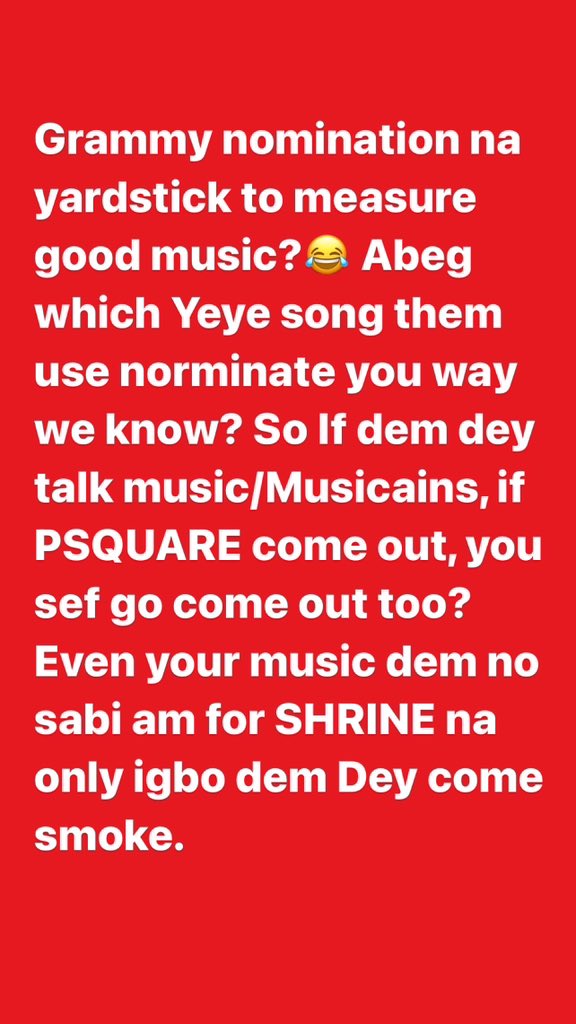 PeterPsquare's tweet photo. #OnlyTalksWithNoSolution Part 8. https://t.co/wAXm6457zu