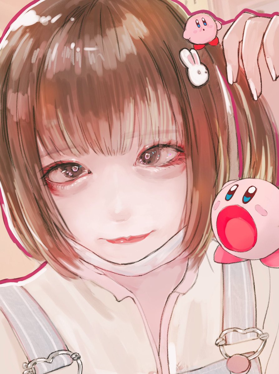 カービィ 「」|二猫 | NIMOO🐈ﾃﾞｻﾞﾌｪｽ⟬ A-231 ⟭西1階5/20.21のイラスト