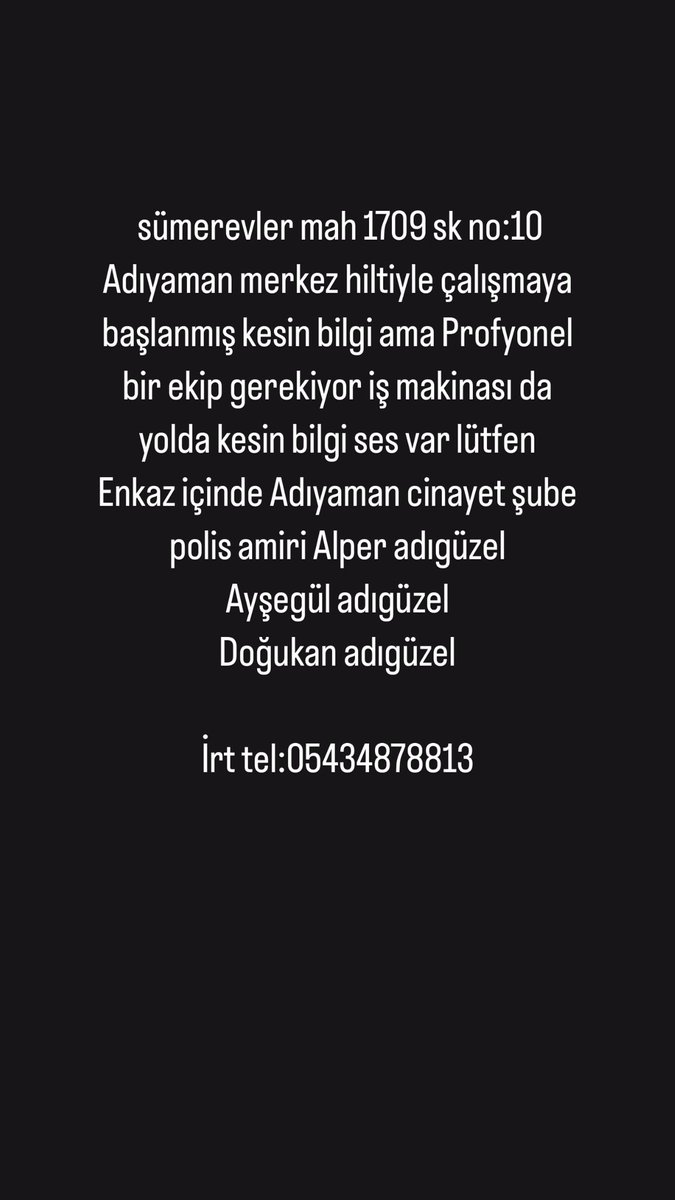 ert_cns's tweet photo. #SESGELİYOR @AFADAdiyaman @AFADBaskanlik @ahbap #acildeprem #deprem #AdiyamanYardimBekliyor https://t.co/QSeJq41Tx3