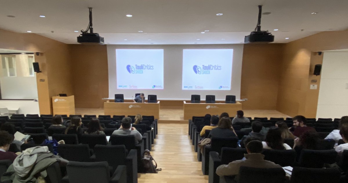 crit_mesquida's tweet photo. Comencem la IV Edició del TaulíShock. @CriticsTauli @parctauli . Tres dies intensos dedicats a l’hemodinàmica i l’oxigenació tissular del pacient crític. https://t.co/ALV0X2iu2s