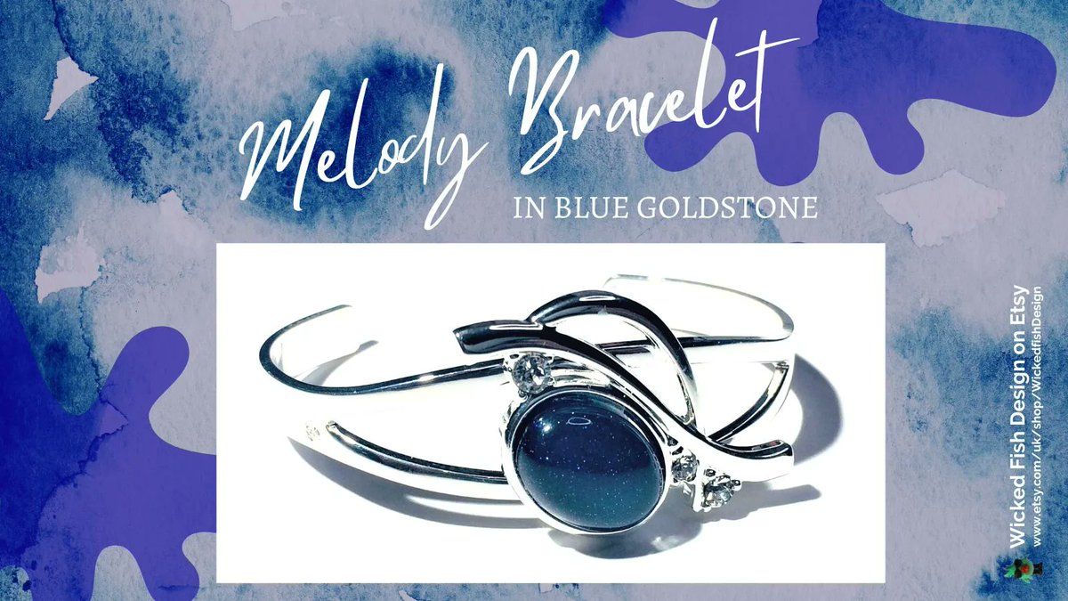 WickedFishBiz's tweet photo. Melody in Blue Goldstone -https://t.co/dPeNJEts50  #bracelet #twist #bangle #handmade #jewelry #etsy #jewellery #boho #sparkle #crystal #bracelets #bangles #cuff #cuffbracelet #cubiczirconia #handmadebracelet #bracelete #braceletsoftheday #ValentinesDay #valentinesgift https://t.co/SZbvtS6srL