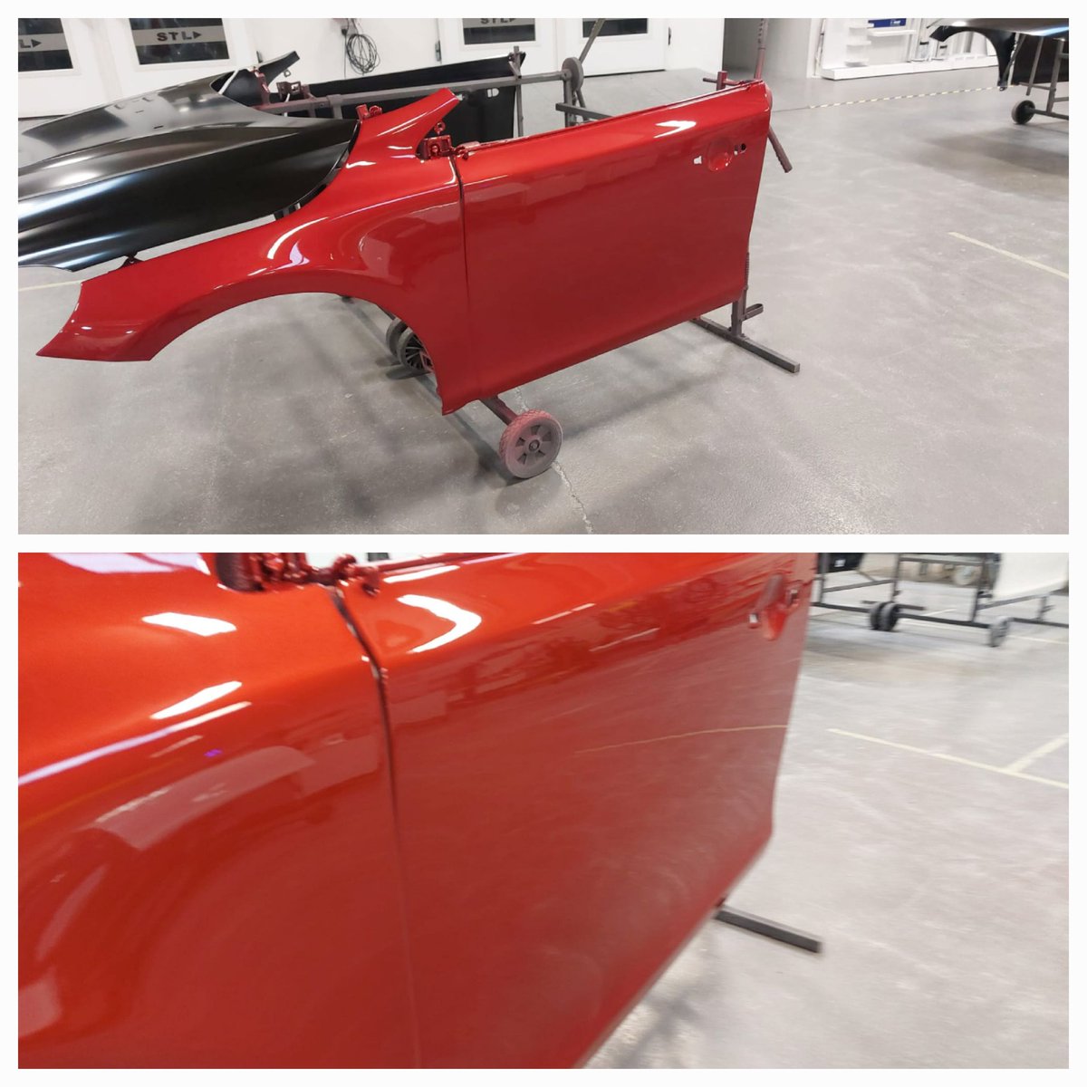 UKBodyshopGuy's tweet photo. Great morning showcasing #Glasurit #100Line and #AraClass #clearcoats. Demo Included #New air dry clearcoat AC14, dust free in 20 mins, dry and ready to fit after only 2hrs 😃..no bake required👊👍 #EnergySaving #EcoEffectiveness #BASFRefinish https://t.co/dRPCUAYryS