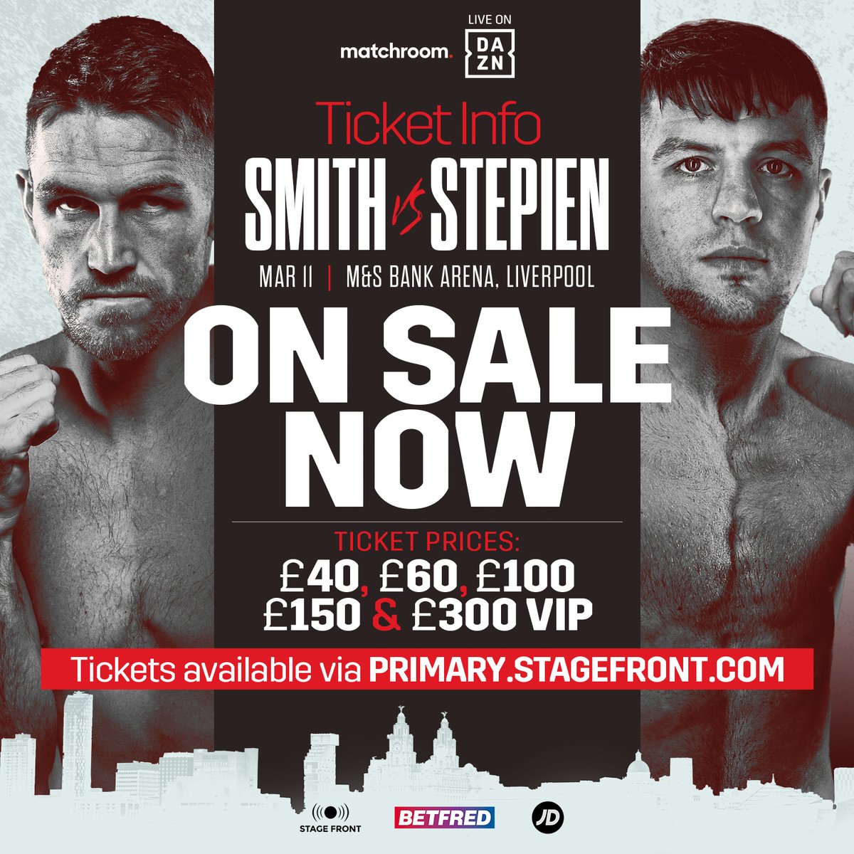 🎟️ Get your #SmithStepien tickets for March 11 : 🔗 @StageFrontVIP - primary.stagefront.com/?dm_t=0,0,0,0,0 🔗 @MandSBankArena - mandsbankarena.com/whats-on/match…