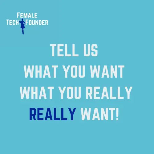 TechFemale's tweet photo. Tell us what you want! what you really REALLY want! We're shaping our programme for 2023 and beyond and we need your input! 

Please take a moment to complete our quick survey - we'd love to hear from you! https://t.co/r9v4x04CE7 https://t.co/qB8fFxf2BM