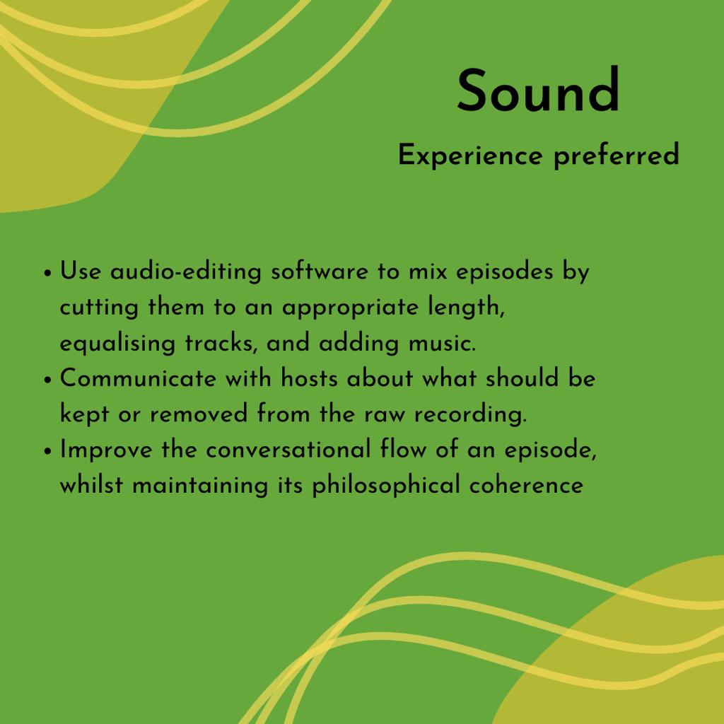ThoughtsUofg's tweet photo. ANNOUCEMENT! If you want to get some experience working on a podcast, then we have some exciting news - we're recruiting!

We have roles available in Marketing, Sound, Website Management, and Episode/Social Co-Ordination. Apply via the Google Doc linked in our bio! https://t.co/XSXHAYeP1a