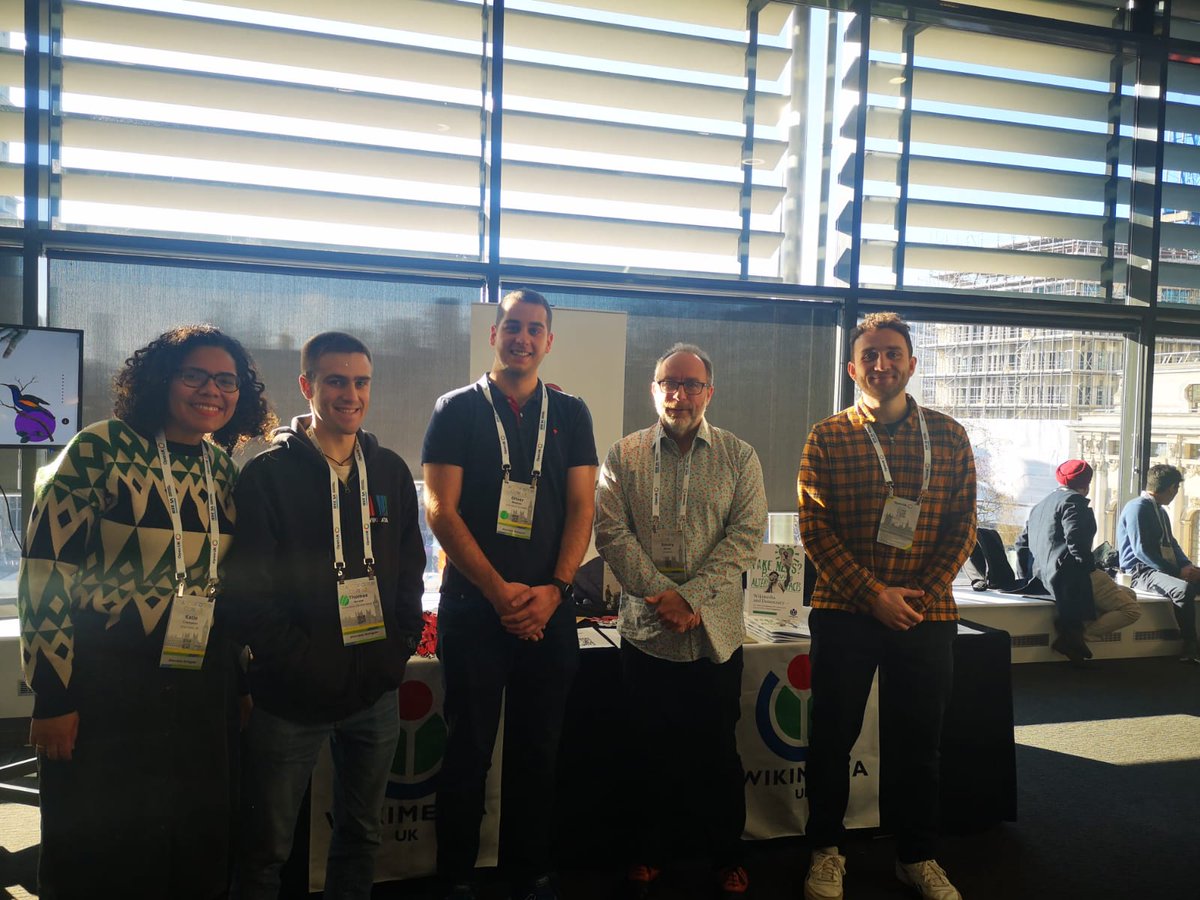 wikimediauk's tweet photo. We've had a great time at #StateOfOpenCon23! Really enjoyed @jimmy_wales's keynote this morning. Drop by our table on floor three to say hi 👋
#SOOCon23 #OpenData #Wikidata #KnowledgeActivism https://t.co/hrXHIx5NLJ