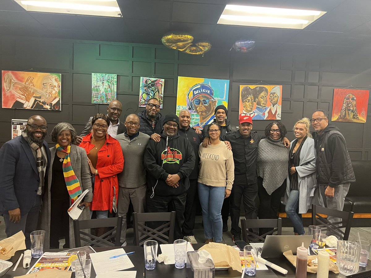greatnessnu's tweet photo. Planning meeting showed unison!!!  6 Black Businesses/1 non-profit organization. Mardi Gras bus shuttle Feb. 21, 2023, 5p-12a. Will be a 🔥 event. Ticket link attached. #ourboyscount

https://t.co/ABGq1nb18J https://t.co/GlEU3FoY7P