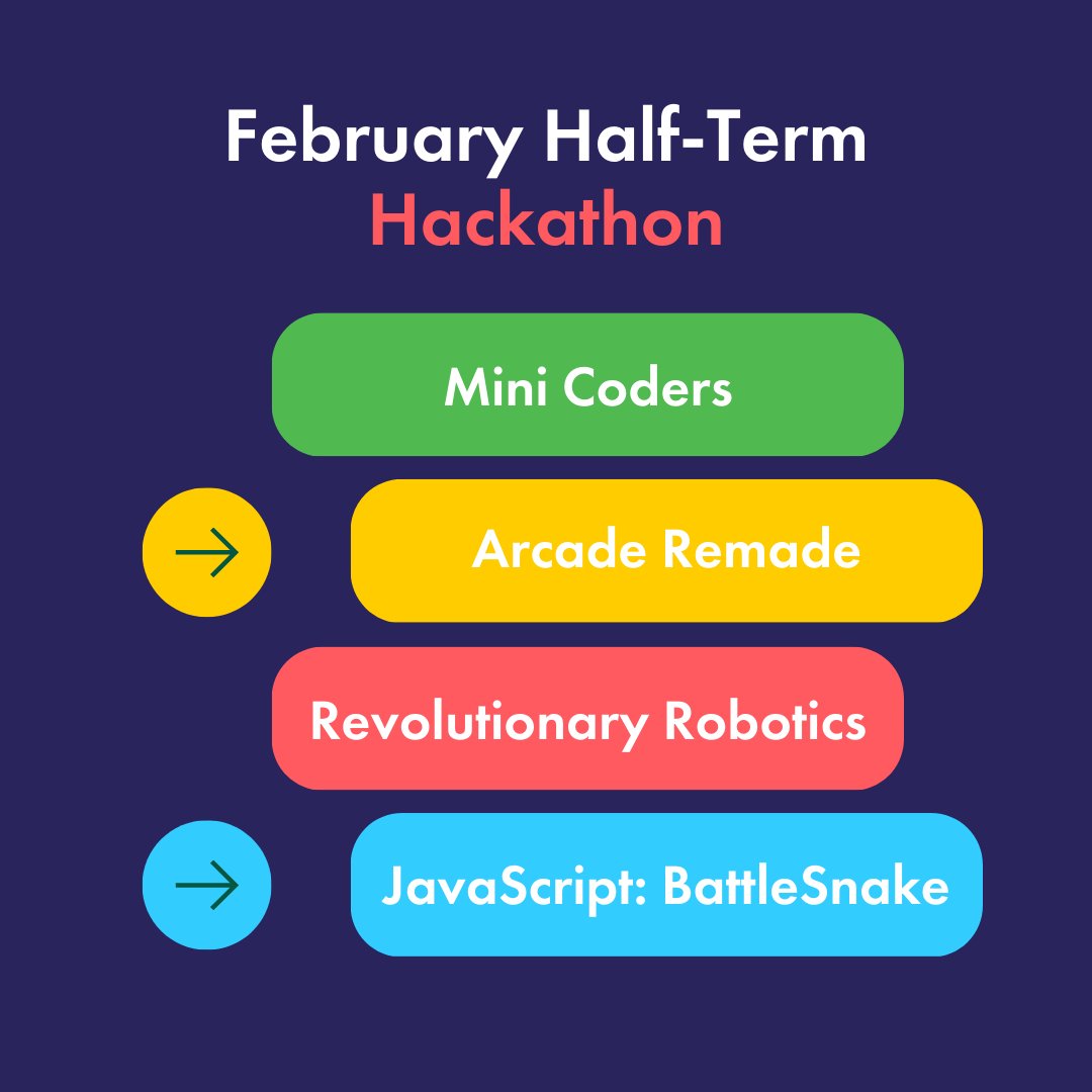 blueshiftcoding's tweet image. We can't wait to see you at our half-term camps next week - it's sure to be a great time! From building self-driving vehicles to creating personalised online games, we'll be getting those creative coding juices flowing
bit.ly/3XqLFO5
#LearnSTEM #HalfTermCamp #KidsCode